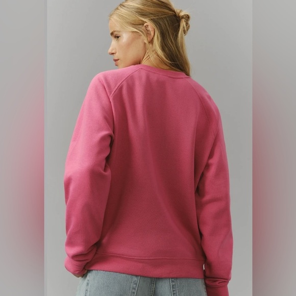 Anthropologie The Zodiac Sweatshirt Catherine O'Sullivan Taurus Pink Size XS New - Picture 6 of 11